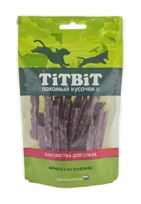 Купить titbit Золотая коллекция лакомство для собак фрикасе из телятины 