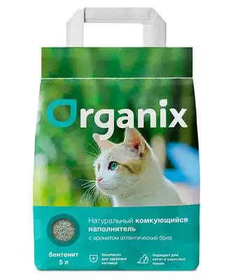 Купить organix наполнитель для кошек комкующийся с ароматом атлантический бриз