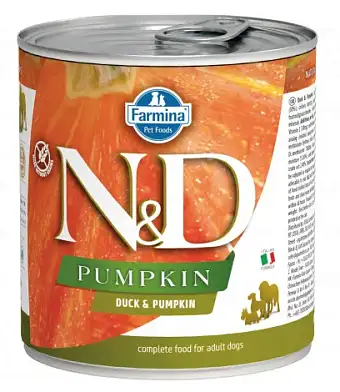 Farmina N&D Pumpkin Dog консервы для взрослых собак всех пород с тыквой и уткой