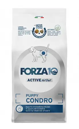 Купить forza10 active vetdiet puppy condro сухой диетический корм для щенков, беременных и кормящих собак, при проблемах опорно-двигательного аппарата, с рыбой