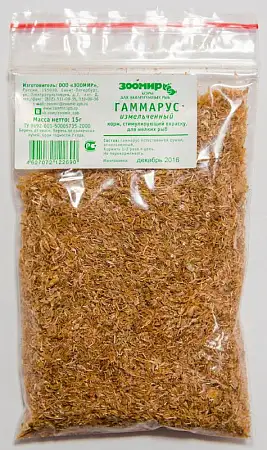 Купить ЗООМИР корм для рыб гаммарус измельченный (п/э пакет)