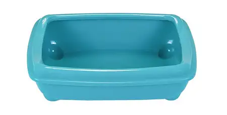 Купить homecat туалет для кошек с бортиком бирюзовый