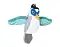 Mr.Kranch игрушка для кошек серая Птичка плюшевая с кошачьей мятой