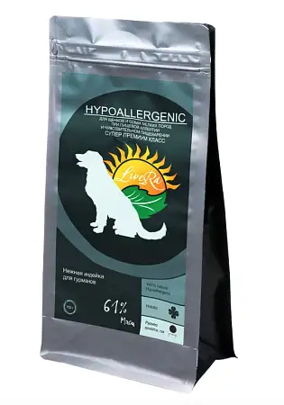 Купить livera hypoallergenic сухой корм для щенков мелких пород индейка с рисом