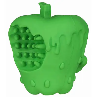 Mr.Kranch игрушка для собак Яблоко с пищалкой, зеленая, с ароматом курицы