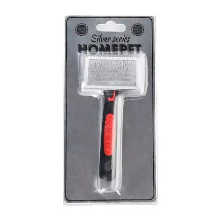 Купить homepet silver series пуходерка металлическая для собак и кошек